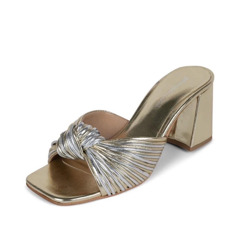 Jeffrey Campbell Melonger Heel Gold Size 10 3” Heel